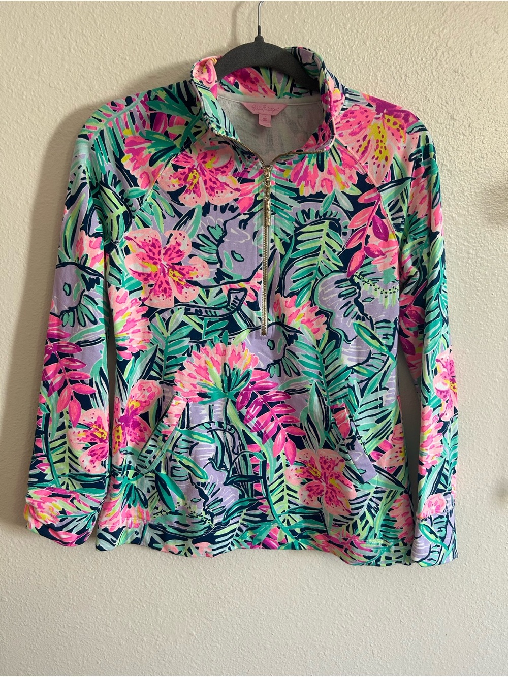 Lilly Pulitzer Women's UPF 50+ Skipper Popover Floral Slathouse Soiree Womens XS